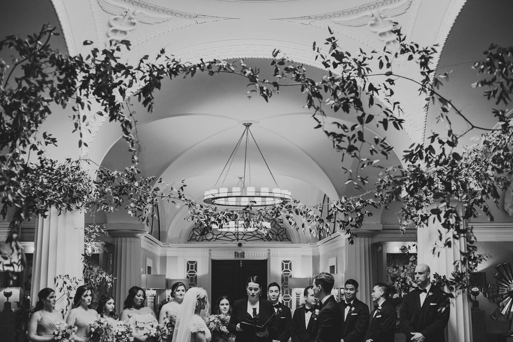 wedding ceremony at the monaco dc